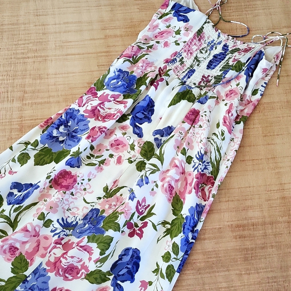 Reformation Kourtney Floral Midi Dress In Donna. 10 - Picture 8 of 13
